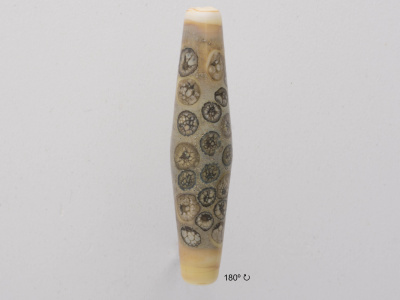Unique Handmade Lampwork Glass Focal Bead - Stone Jellyfish - 180 Degree