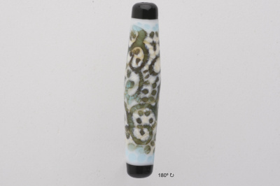Handmade Lampwork Glass Focal Bead Tribal Vines