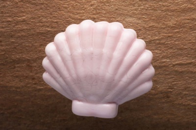 Pink Shell Lampwork Focal Bead